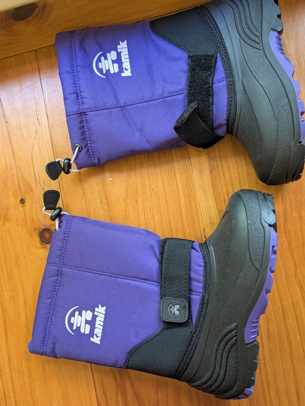 Kamik Kids Purple and Black Waterproof Snow Boots